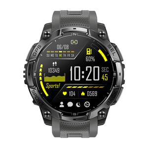 นาฬิกาอัจฉริยะ TKYUAN 1.43 GPS พร้อมระบบติดตามตำแหน่ง หน้าจอ Amoled รุ่น K76A นาฬิกาออกกำลังกายกันน้ำสำหรับผู้ชาย พร้อมไฟฉาย - Product Image 2