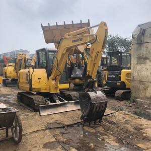 Excavatrice Komatsu Pc 56-7 d'occasion de haute qualité à vendre à Shanghai Heures basses Composants de base inclus Pompe à moteur et PLC - Product Image 4