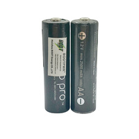 AA AAA 1.2V 2550mAh 950mAh Batterie rechargeable NI-MH noire 1000 fois cycle de vie de charge