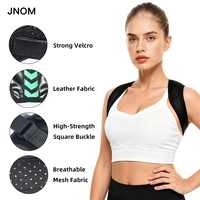 Ceinture de soutien dorsal unisexe réglable et respirante, correcteur de posture anti-cyphose