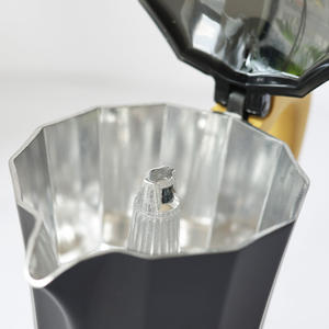 Moka Pot <span class=keywords><strong>Espresso</strong></span> <span class=keywords><strong>Cafetera</strong></span> Multicapacidad Estufa Mocha Pot con mango de metal resistente al calor - Product Image 3