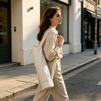 Sac fourre-tout personnalisé à logo rayé avec cordon de serrage, sac de rangement cylindrique minimaliste, sac à bandoulière portable pour courses, sac de sport pour la gym