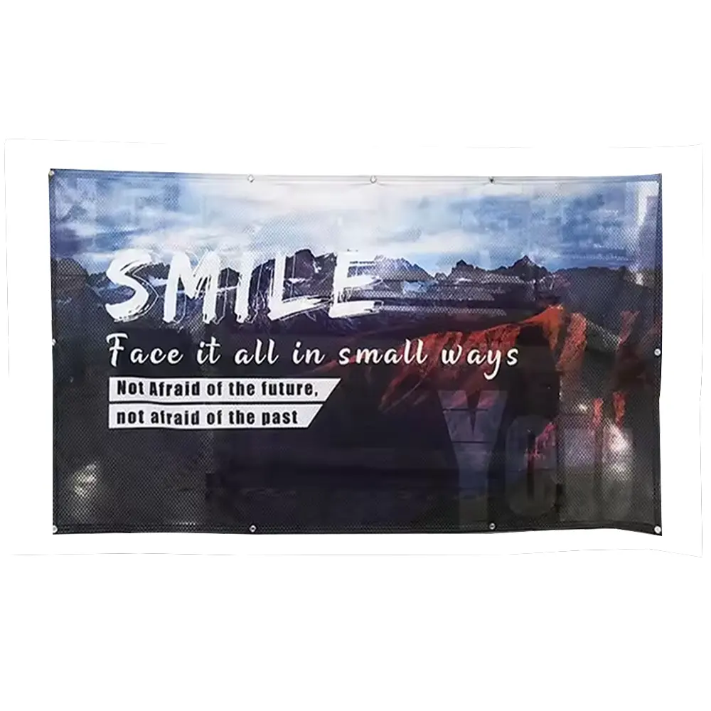 Баннер из сетчатой ткани рекламный корпоративный доступный двусторонний баннер для рекламы