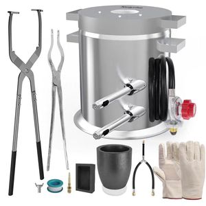 Fourneau de fusion automatique à résistance métallique au propane pour la <span class=keywords><strong>fonte</strong></span> de l'argent et de l'or, capacité de 4 à 50 kg/h, 1300°C - Product Image 2