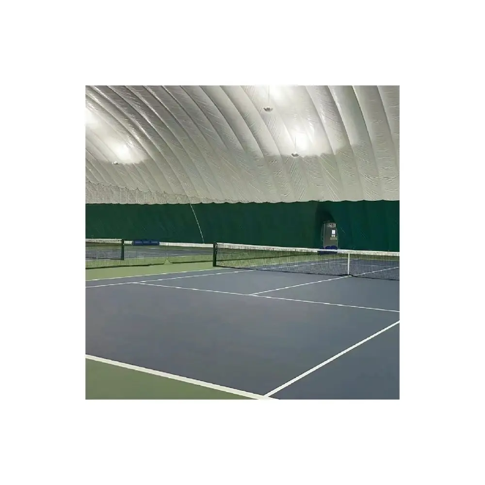 هيكل غشاء PVDF/PVF على شكل قبة هوائية قابلة للنفخ للأماكن الخارجية لملاعب بناء ملعب تنس ورياضة