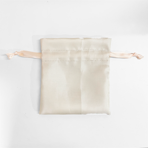 Bolsa de Embalaje para Extensiones de Cabello con Cordón de Satén de Seda Reciclable, Bolsa de Regalo con Logotipo Personalizado Impreso - Product Image 2