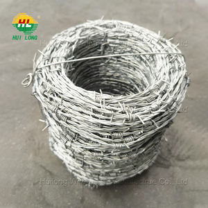 <span class=keywords><strong>500</strong></span> mètres anti-corrosion de fil de fer barbelé enduit de PVC prix galvanisé plongé chaud de fil de fer par petit pain - Product Image 6