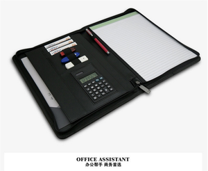 Modernqiu A4 tùy chỉnh PU da compendium thư mục tập tin danh mục đầu tư - Product Image 2