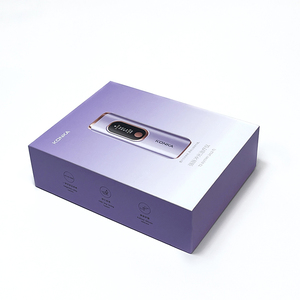 Bao bì hộp mỹ phẩm hộp cứng nhắc biểu tượng tùy chỉnh và UV phong cách các tông nắp và cơ sở Hộp Quà Tặng LX tùy chỉnh giấy tráng màu tím - Product Image 5
