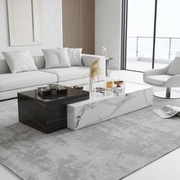 Table basse TengHang en marbre réglable en hauteur, écologique, pour salon, petit appartement, mobilier moderne pour la maison