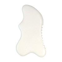 Planche Gua Sha en Jade Blanc Personnalisée – Outil de Massage Facial Anti-Âge pour Drainage Lymphatique et Soin de la Peau Éclatante