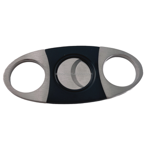 Kéo xì gà cầm tay | Máy Chém thép không gỉ | thiết kế hiện đại kim loại máy cắt xì gà | lưỡi kép để cắt chính xác - Product Image 2