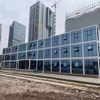 Construction de maison temporaire préfabriquée à faible coût de haute qualité Dortoir Maison modulaire détachable Immeuble de bureaux en conteneur de 3 étages