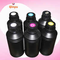 Qinyu tinta Film Transfer DTF UV 500ML 1000ML kualitas tinggi untuk i3200 TX800 XP600 kepala cetak DTF UV