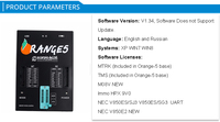 Dispositivo Programador Orange5 Plus V1.35 2026 con Adaptadores Completos, Software de Funciones Mejoradas, Orange 5 Plus con Dongle USB