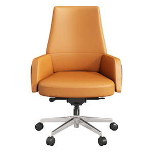 Silla de Oficina Ejecutiva de Cuero Genuino, Giratoria, Reclinable, con Función de Masaje, Silla de Cuero para Restaurante - Product Image 5