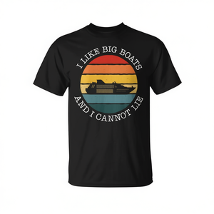 Me gustan los barcos grandes y no puedo mentir. Camiseta vintage de crucero. - Product Image 2