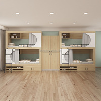 Lits superposés en panneaux de bois massif modernes pour hôtels, appartements, écoles, chambres - Conception durable et écologique