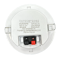 Mini haut-parleurs de plafond à impédance étanche 8ohm 3W puissance de sortie calandre en métal Type passif pour systèmes de sonorisation
