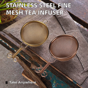 ที่กรองชาแบบพกพา สแตนเลส ตาข่ายละเอียด ยี่ห้อ Vedela Naturals อุปกรณ์ชงชาโลหะ - Product Image 3