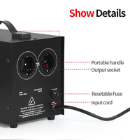 HEYA Régulateur de Tension Électronique AVR 2KVA 3KVA, Stabilisateurs de Tension 2000VA avec Sortie 110V et 220V 50HZ 60HZ
