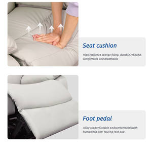 नई लक्जरी reclining सिनेमा सोफे चमड़े के सोफे सेट झुकनेवाला कुर्सी - Product Image 5