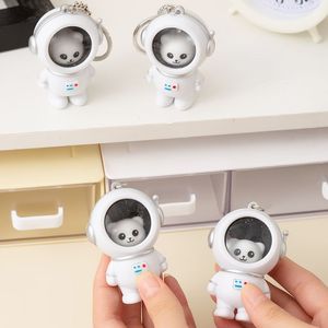 Astronaut Bear Night Light Keychain Glowing 3D <b>Cartoon</b> Acrylic Pendant For Couple <b>Backpack</b> Accessory - Product Image 1