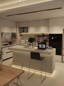Ensemble complet de meubles, modèle d'armoire pour cuisine, style moderne, luxe, taille modulaire, fournisseur extérieur, armoire de cuisine personnalisée bon marché - Product Image 3