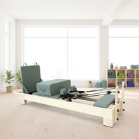 Appareil de Pilates haut de gamme personnalisable en bois d'érable avec résistance réglable, idéal pour les studios de Pilates, vente directe d'usine