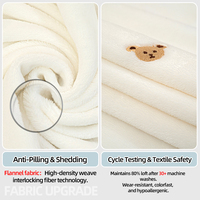 Couverture Bébé en Flanelle Personnalisée en Gros, Douce et Hypoallergénique, Couette Polaire pour Sieste, Chaude Toutes Saisons, Literie de Crèche, Idéale pour l'emmaillotage