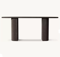 Console d'entrée moderne en bois massif RH OEM Mulholland, table de hall en chêne américain, bureau d'entrée de villa de haute qualité pour couloir