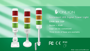 Torre di Segnalazione Industriale a LED ONN-M4-50P <span class=keywords><strong>AC</strong></span>/<span class=keywords><strong>DC</strong></span> 12V-220V 24V con Luce di Avvertimento e Cicalino, Indicatori Luminosi per Attrezzature - Product Image 5