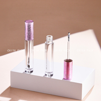 Tubes de brillant à lèvres de 6ml avec brosse en métal Teinte à lèvres Tubes d'huile à lèvres Emballage cosmétique en gros Logo personnalisé