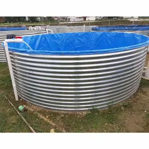Lvju métal réservoir d'eau en plastique toile aquaculture réservoir rond vente chaude réservoir