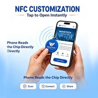 Muestra Gratuita, Llavero NFC de PVC con Logotipo Personalizado, Chip Inteligente, Escaneo por Aproximación, Regalo Promocional, Directo de Fábrica, MOQ Bajo