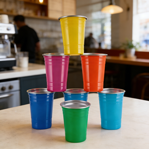 Grande tasse à bière classique en acier inoxydable 304, 500 ml, simple paroi, avec paille, portable, design créatif et original, pour bar et maison, idéale comme cadeau d'affaires - Product Image 1