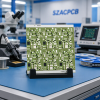 SZACPCB PCB en céramique de nitrure d'aluminium (AlN) personnalisé à haute conductivité thermique pour l'électronique automobile haute puissance, service clé en main