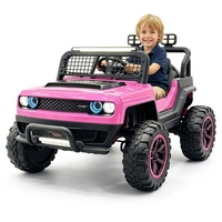 Mobil Listrik Anak 4 Roda Kendaraan Off Road Dengan Remote Control Musik Lampu Baterai Besar untuk Anak Laki-laki dan Perempuan