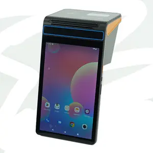 QR kod tarayıcı ile Android 8 inç dokunmatik ekran NFC mobil POS yazıcı Android 12