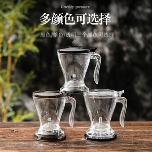 Nhà máy bán 580ml Dưới nhỏ giọt nhựa thông minh Cà Phê Trà dốc ma thuật trọng lực Infuser hoàn hảo ấm trà trà <span class=keywords><strong>Maker</strong></span> với Coaster - Product Image 6