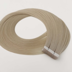 Extensiones de Cabello Adhesivas Finas e Invisibles al por Mayor para Salón, Cabello Ruso 1b, Cabello Humano Virgen, Extensiones de Cabello Natural - Product Image 2