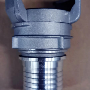 ข้อต่อทองเหลือง GULLEMIN พร้อมแหวนล็อค ชุบสังกะสี ปลายสายยาวแบบหลายฟันเลื่อย บรรจุภัณฑ์กล่องกระดาษ - Product Image 1