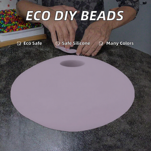 ลูกปัดซิลิโคนแบนขนาด 12 มม. ขายดี หลากสี DIY เป็นมิตรกับสิ่งแวดล้อม ปลอดสารพิษ ลูกปัดเลนทิล ลูกปัดพีวีซี - Product Image 3