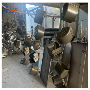 Système de gouttière pour eau de pluie Tuyau de drainage noir Collecteur d'eau de pluie marron Gouttière en aluminium blanc - Product Image 6