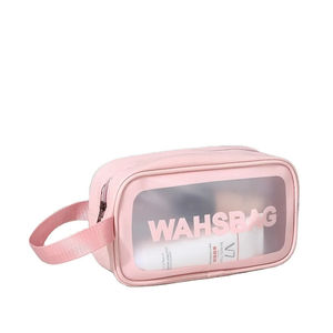 Organisateur en cuir PVC, grande capacité, trousse de maquillage, rangement cosmétique, sac de maquillage rond portable pour voyage - Product Image 1