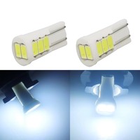 A80 T10 LED éclairage intérieur 8smd 5630 céramique 194 168 501 12V ampoule voiture tableau de bord position côté coin lumière DC12V