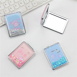 2025 Nouveau Fabricant Remise En Gros Miroir Cosmétique De Poche Bleu Miroir De Poche Logo Personnalisé Miroirs De Maquillage - Product Image 5