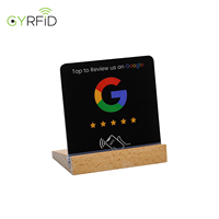 Autocollant Google Review NFC en Acrylique 100 mm en Stock, Plaques Acryliques NFC pour Réseaux Sociaux et Entreprises