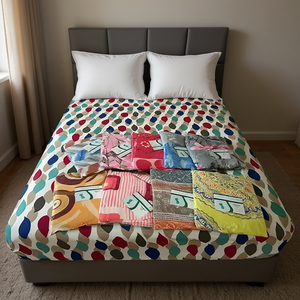 Sábana Ajustable Carla Depot con Doble Bolsillo, 100% Poliéster, Diseño de Puntos, para Uso Doméstico, Adultos, Todas las Estaciones, Estilo Moderno - Product Image 2