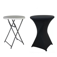 Table de bar ronde haute de 32 pouces / Table de cocktail / Table d'extérieur